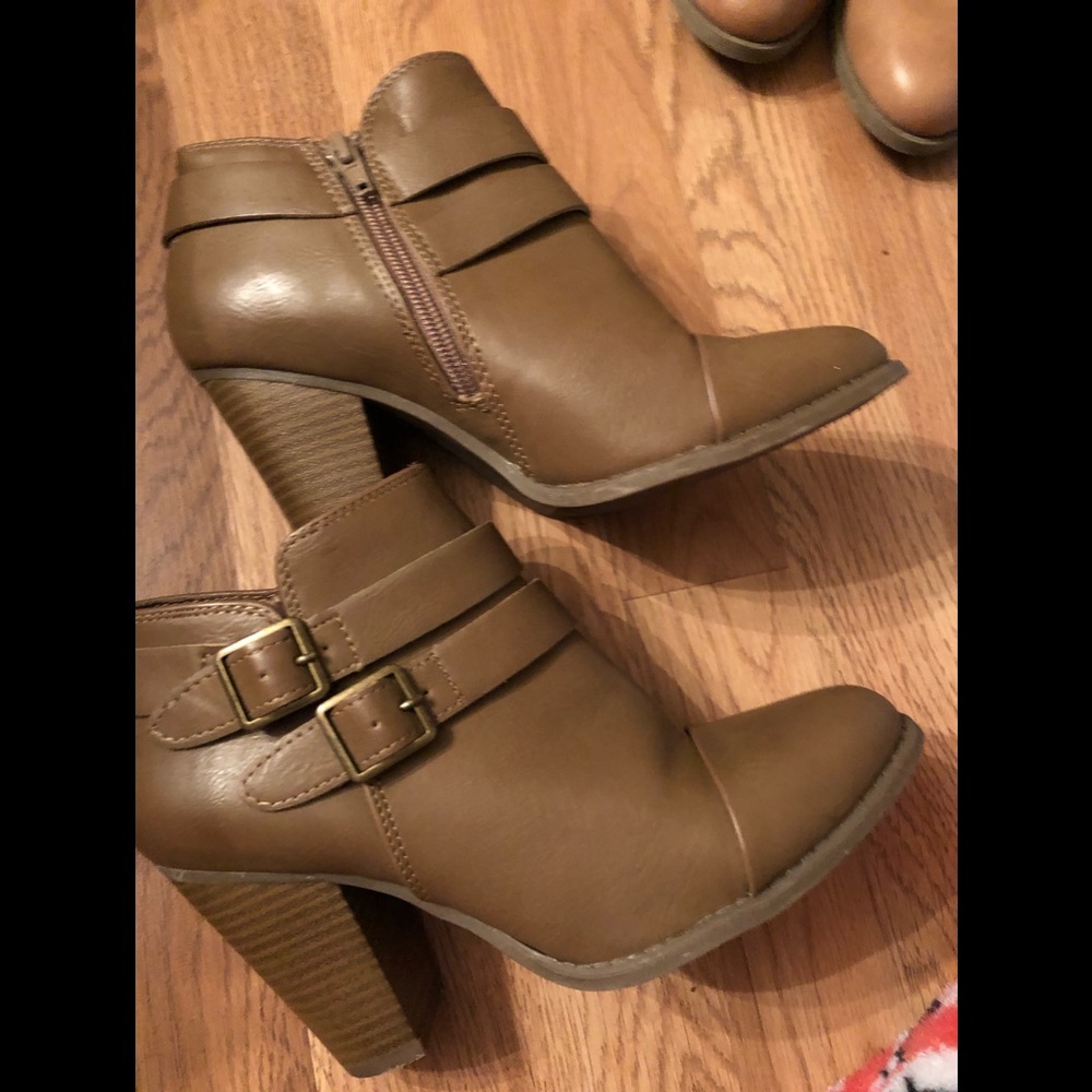 Brown booties